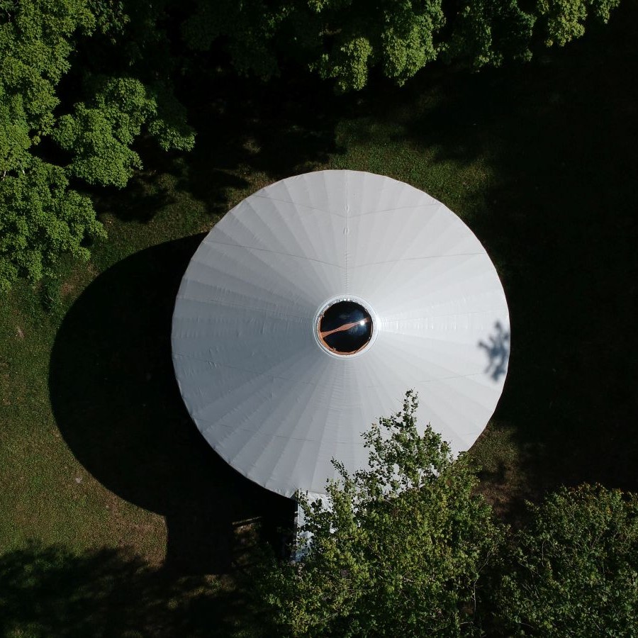Menla-yurt Menla Yurt from Above